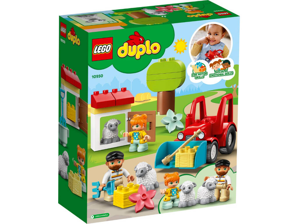 Lego Duplo Town Le Tracteur et Les Animaux 10950