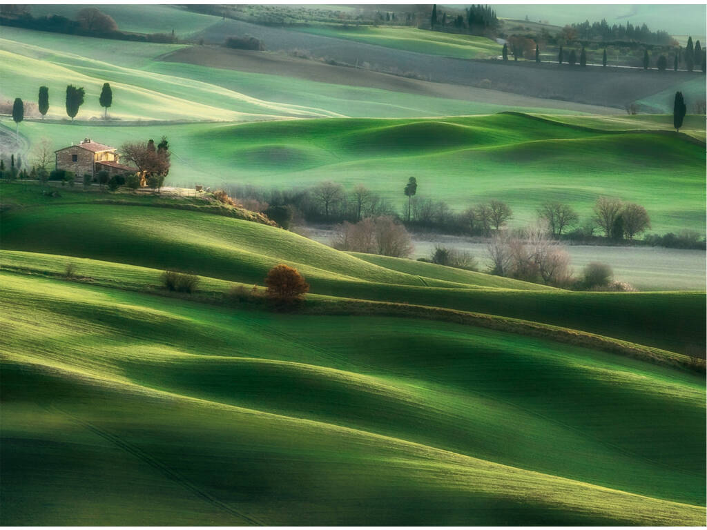 Puzzle 500 colline toscane Clementoni 35098