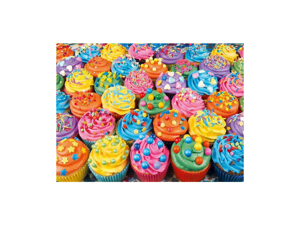 Puzzle 500 Colorful Cupcakes Clementoni 35057