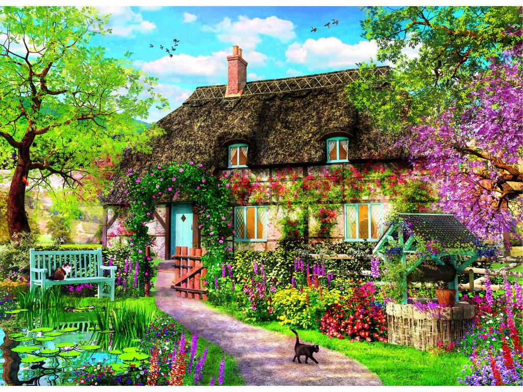Puzzle 1000 The Old Cottage Clementoni 39520