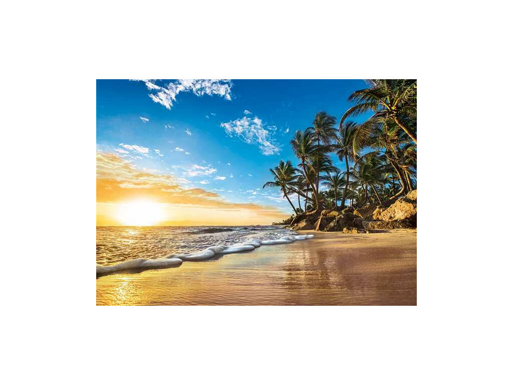 Puzzle 1500 Lever du Soleil Tropical Clementoni 31681