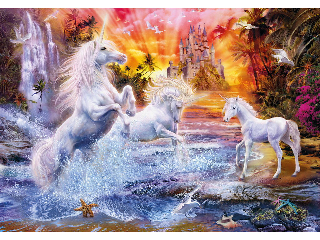 Puzzle 1500 Licornes Sauvages Clementoni 31805