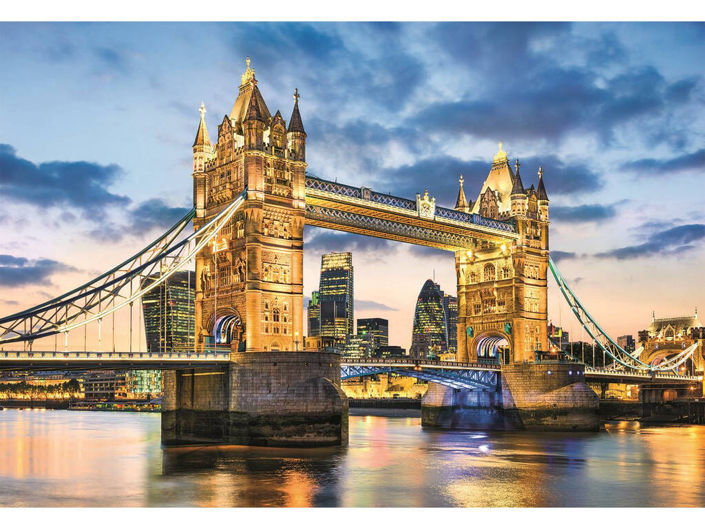 Puzzle 2000 Tower Bridge At Dusk Clementoni 32563