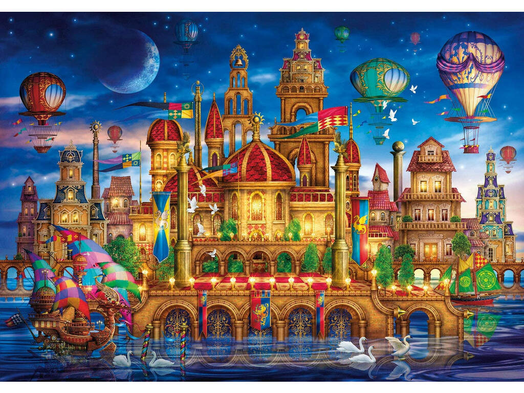 Puzzle 6000 Centre-ville Clementoni 36529