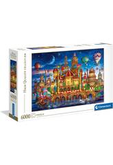 Puzzle 6000 Centre-ville Clementoni 36529