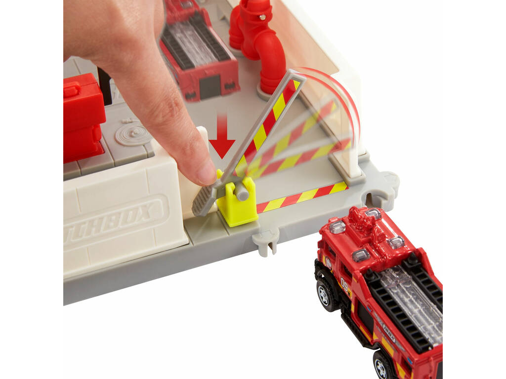Matchbox Action Drivers Stazione dei pompieri con suono Mattel HBD76