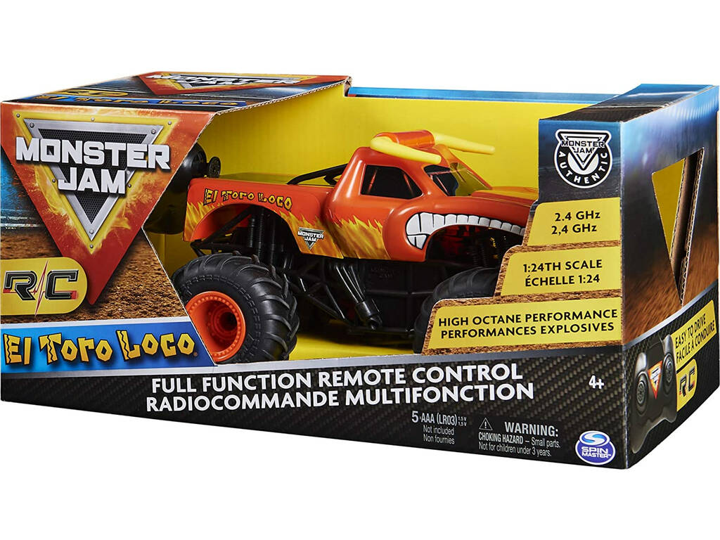 Radio Control Monster Jam Toro Loco 1:24 Bizak 61926684 Teledirigido