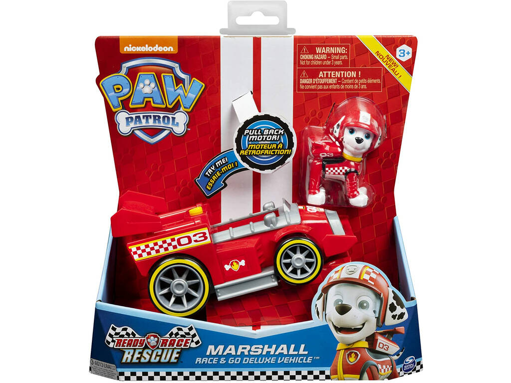 Paw Patrol Auto con Personaggio - Suoni - Race and Go Spin Master 6192 6784