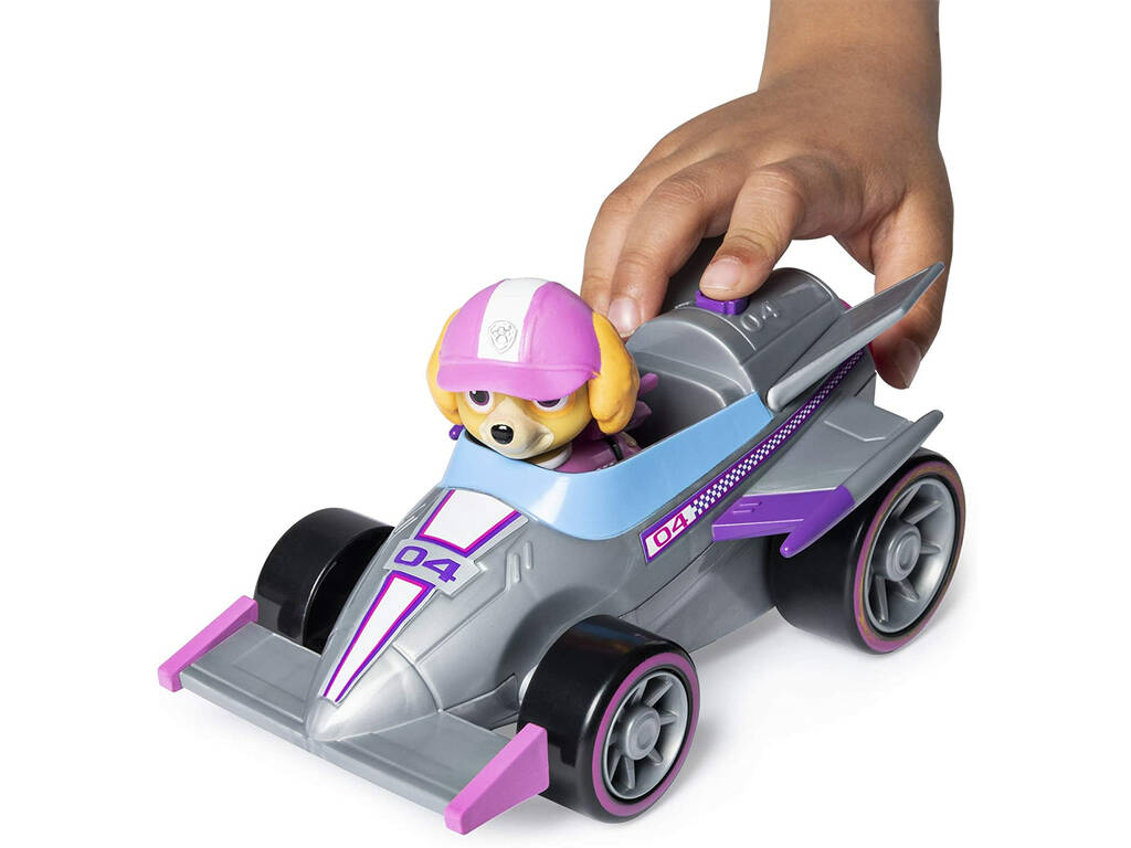 Paw Patrol Auto con Personaggio - Suoni - Race and Go Spin Master 6192 6784