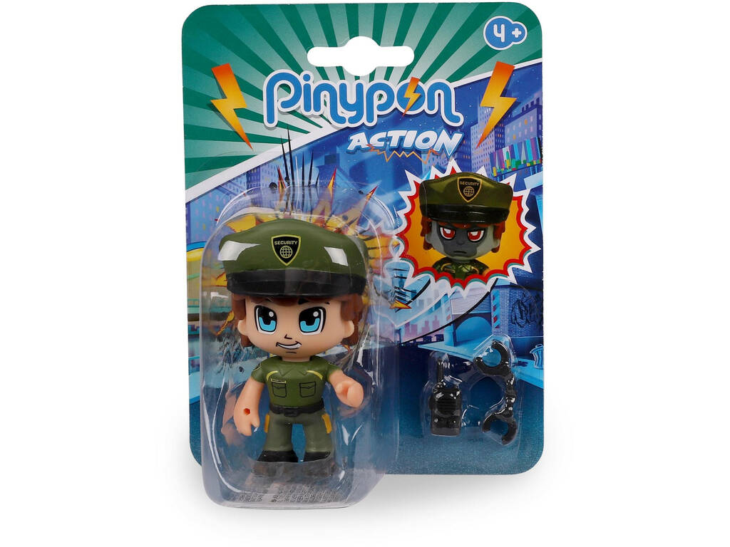 Pin y Pon Action Buenos vs. Malos Figura Guardia Seguridad - Colossus 700016239