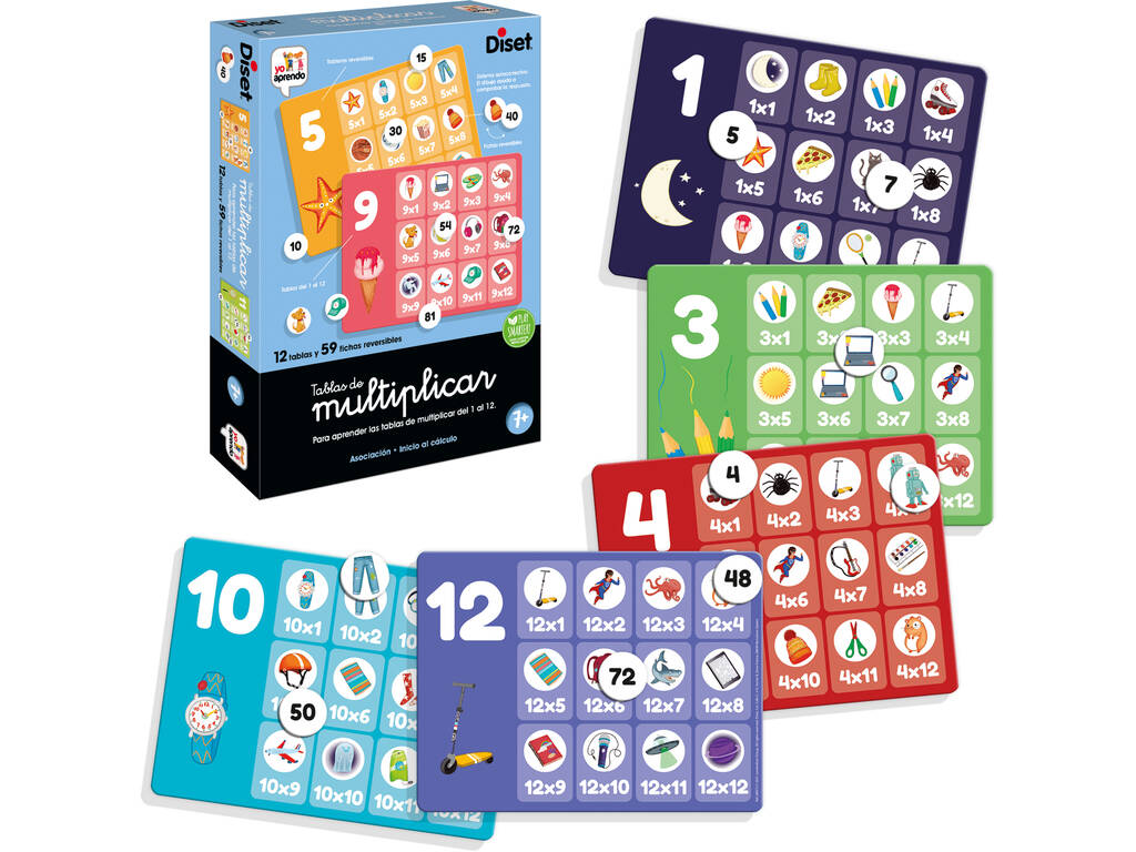 Tables de multiplication Diset 68973