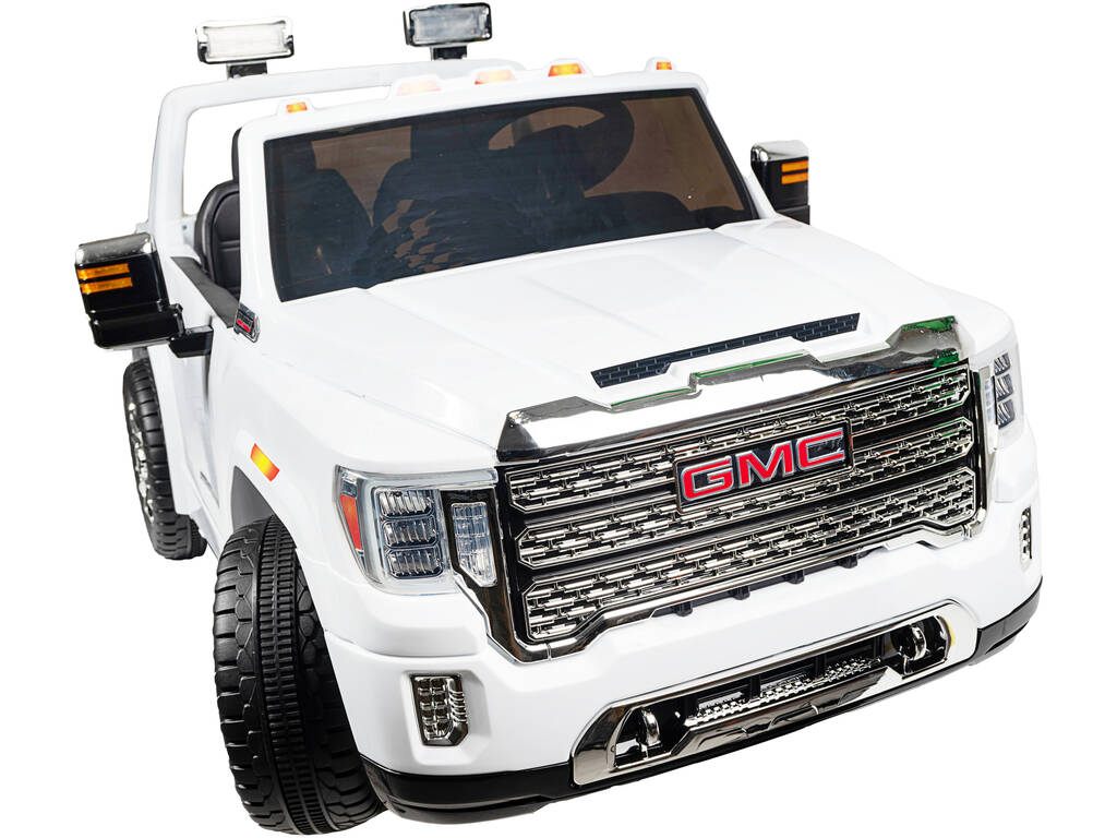 Auto a Batteria Bianca GMC Sierra HD 12V 2,4 GHz!