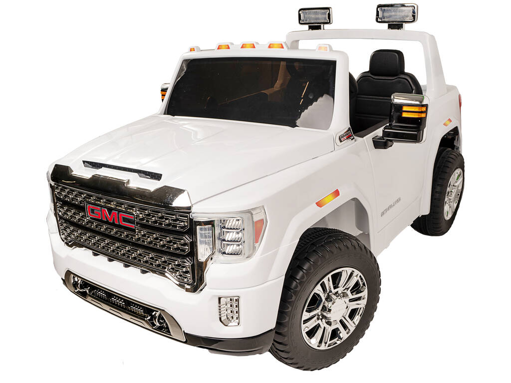 Auto a Batteria Bianca GMC Sierra HD 12V 2,4 GHz!