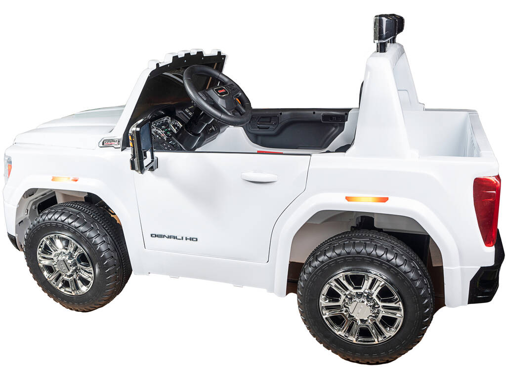 Auto a Batteria Bianca GMC Sierra HD 12V 2,4 GHz!