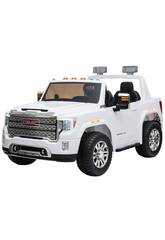 Voiture à Batterie Blanche GMC Sierra HD 12 V. 2.4 GHZ