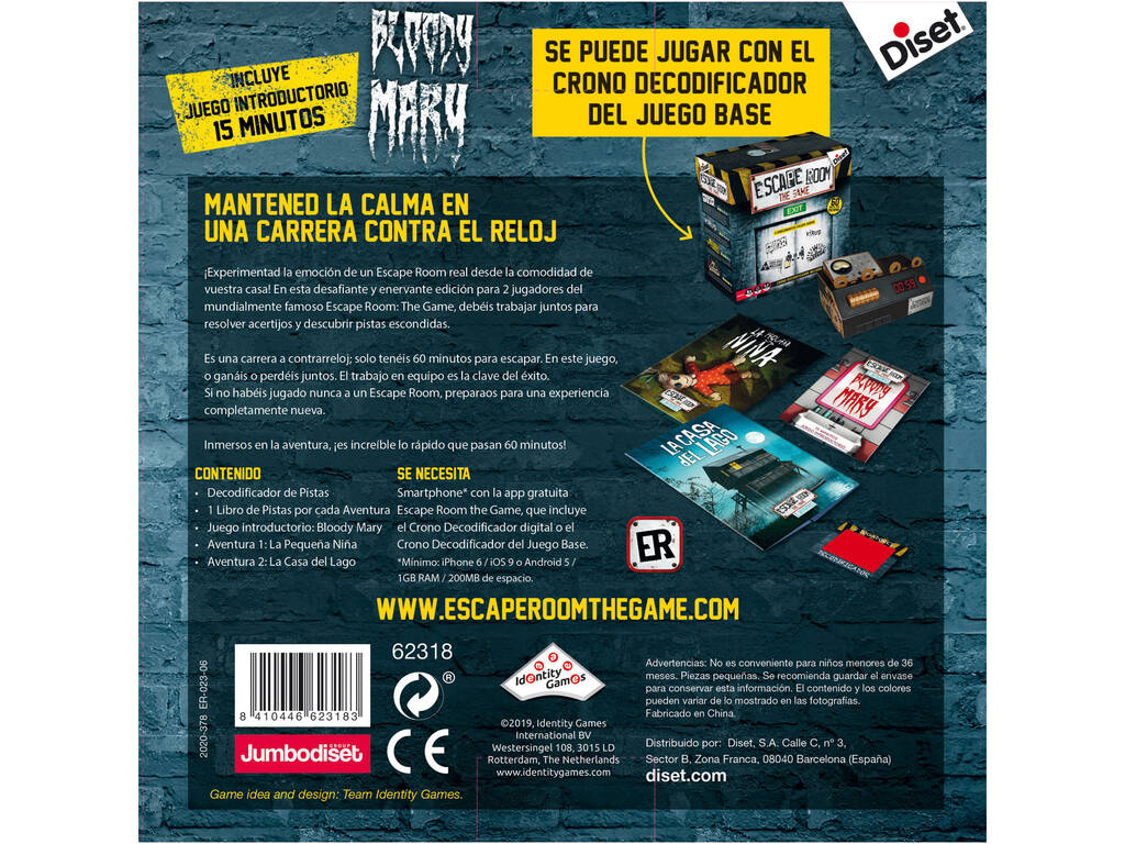 Escape Room The Game Deux Joueur Diset 62318
