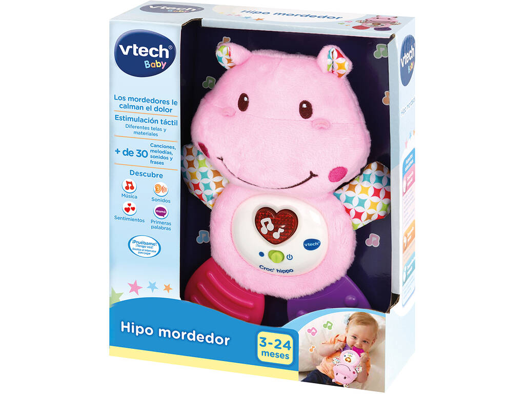 Vtech 502557 Teether rosa col singhiozzo rosa