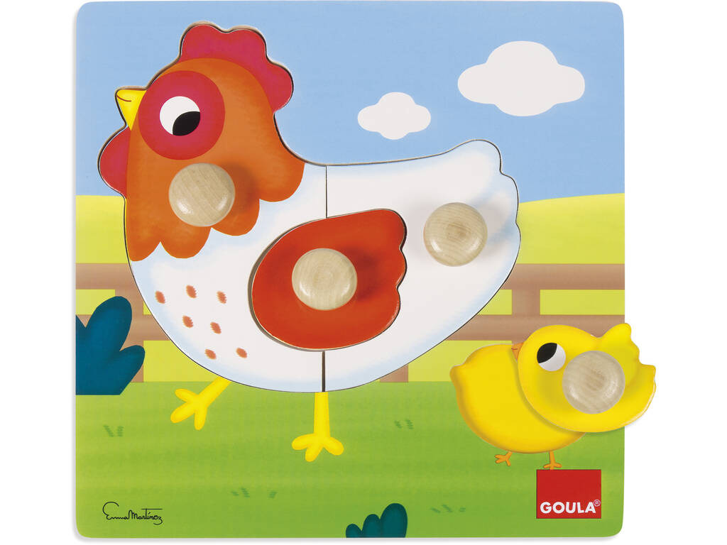 Puzzle Gallina 22x22 cm. Goula 53052
