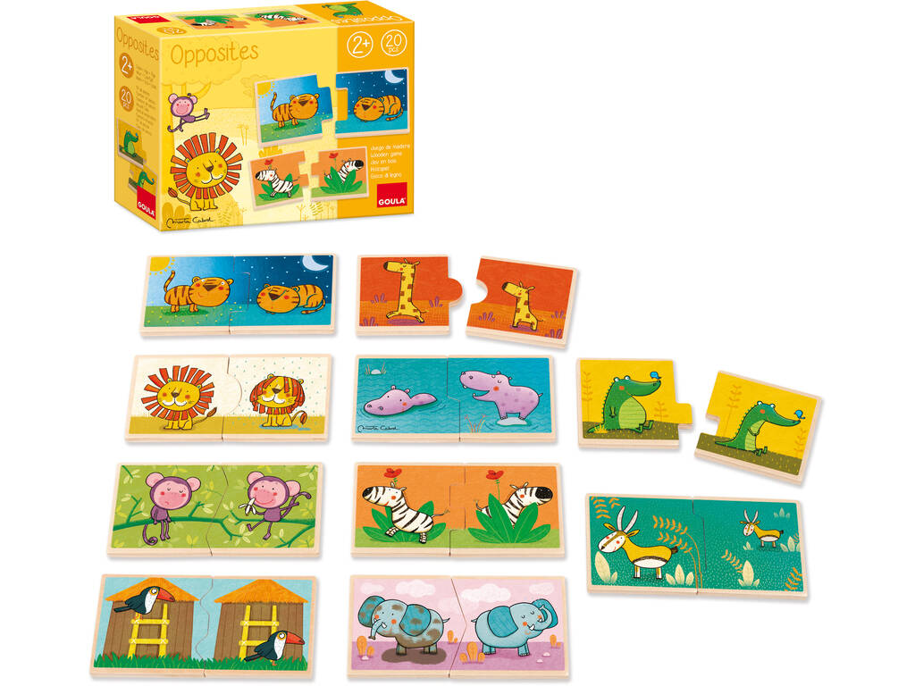 Jeu en bois Contraire Leo, le roi de la jungle Goula 53437
