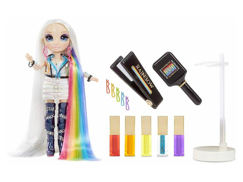 Poupée Amaya de Rainbow High Hair Studio avec accessoires 5 en 1 MGA 569329