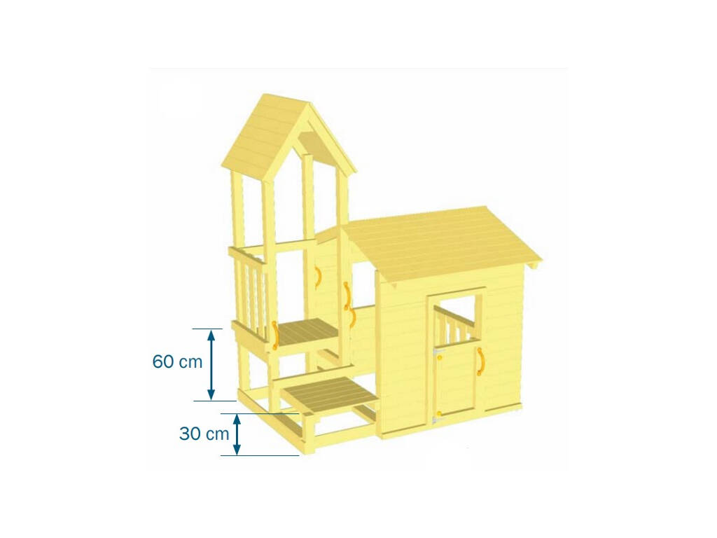 Terrain de jeu Lookout M avec balançoire individuelle Masgames MA811811