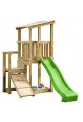 Terrain de jeu Cascade L avec balançoire simple Masgames MA812511