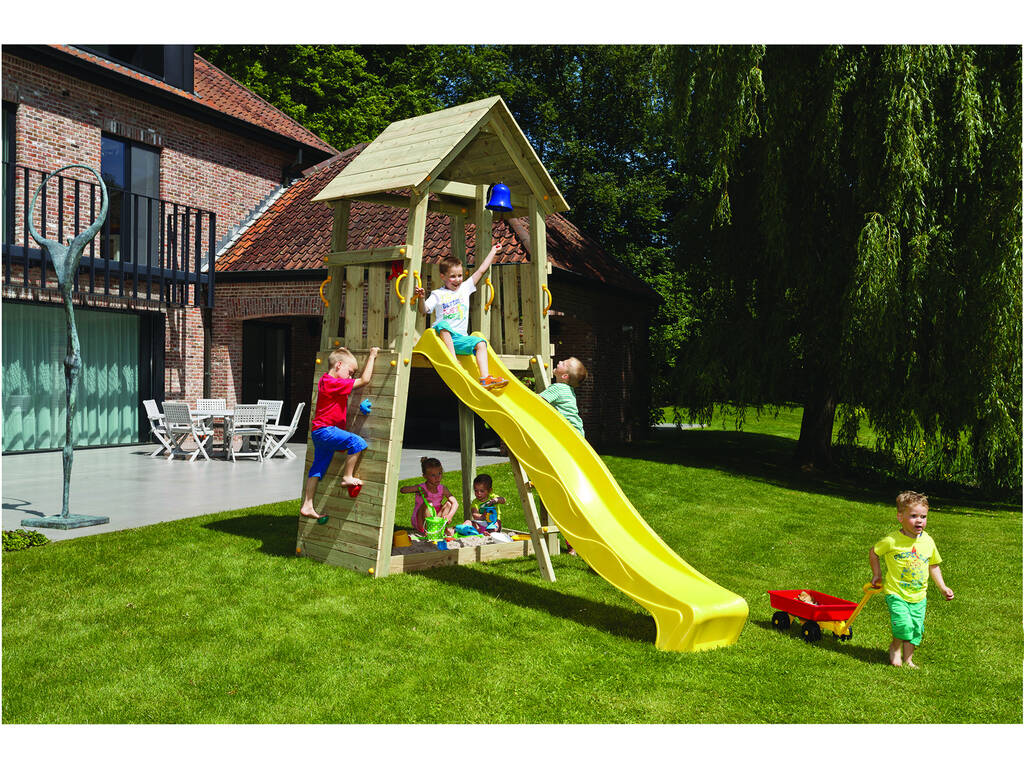 Terrain de jeu Belvedere L avec balançoire individuelle Masgames MA811411
