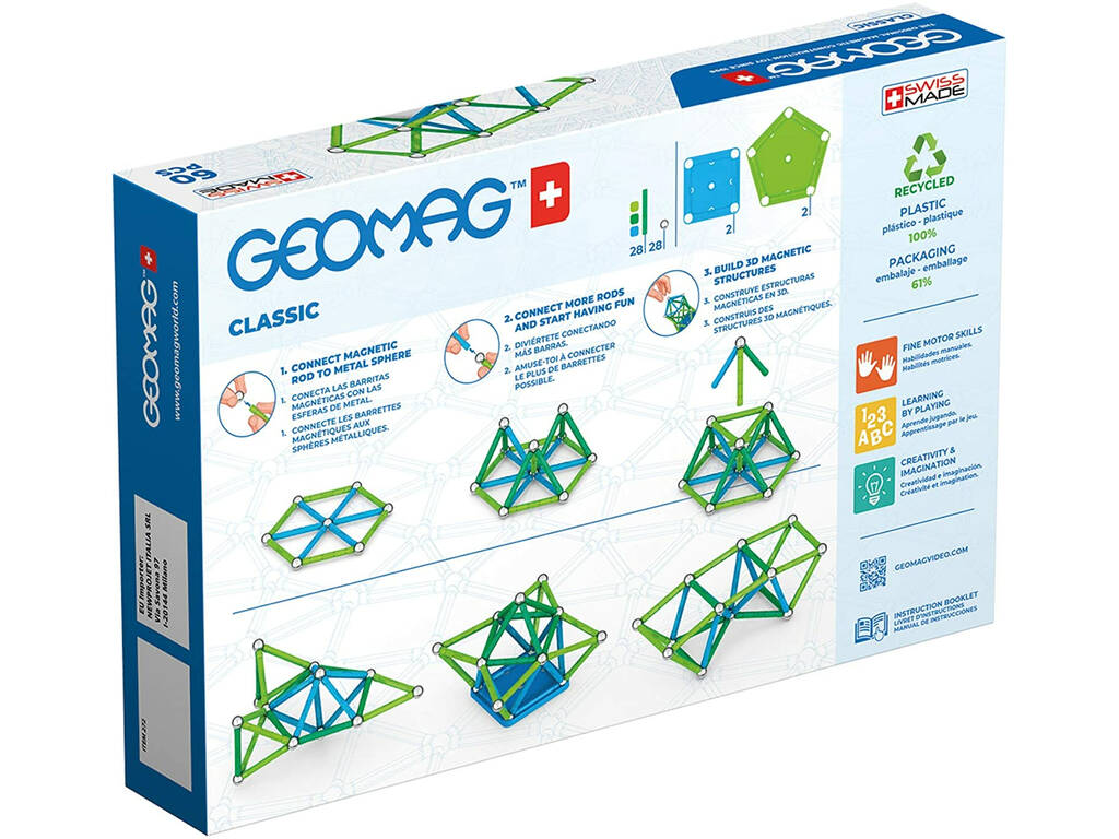 Geomag Green 60 Piezas Toy Partner 272
