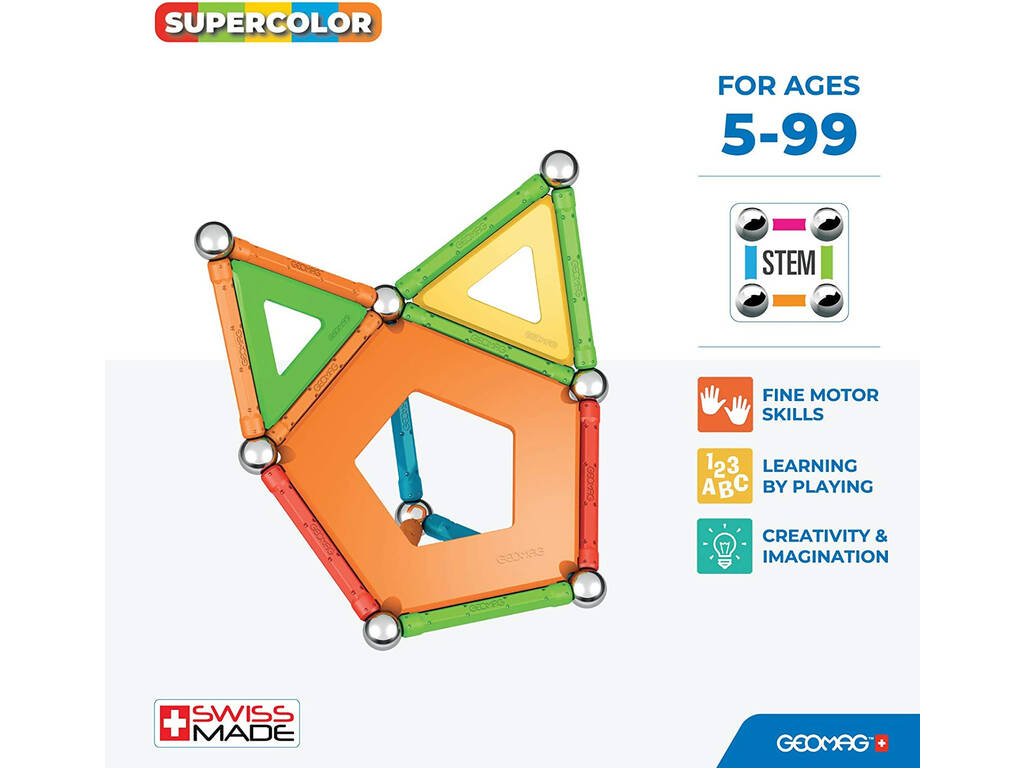 Geomag Green Super Colors Panels 35 Toy Partner 377