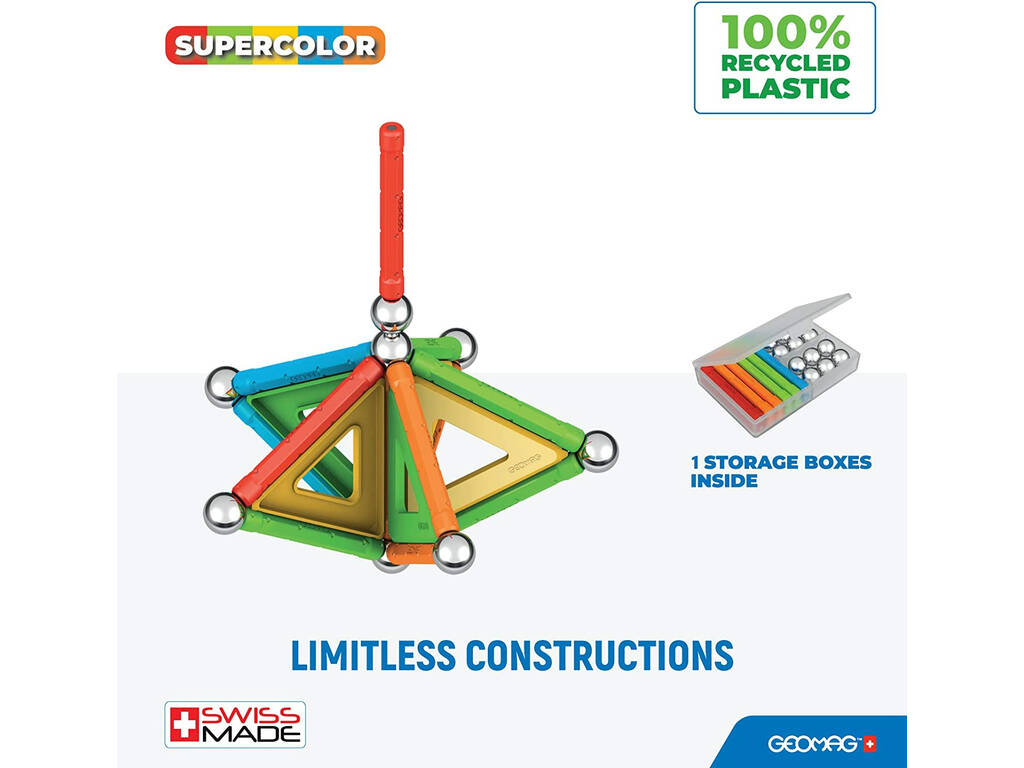 Geomag Green Super Colors Panels 35 Toy Partner 377