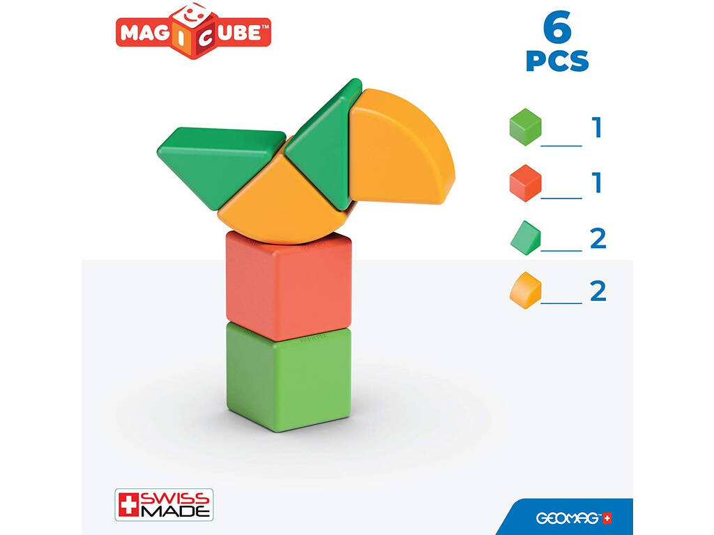 Geomag Magicube Green Starter Set 6 Piezas Toy Partner 200