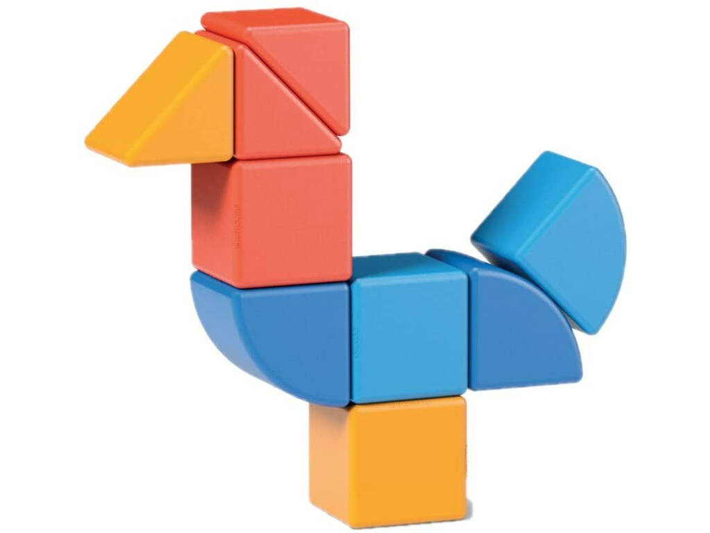 Geomag Magicube Verde Animali 9 Piezas Toy Partner 201