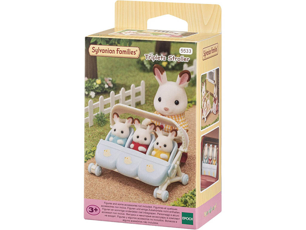 Sylvanian Families Carrello dei tre gemelli Epoch Para Imaginar 5533