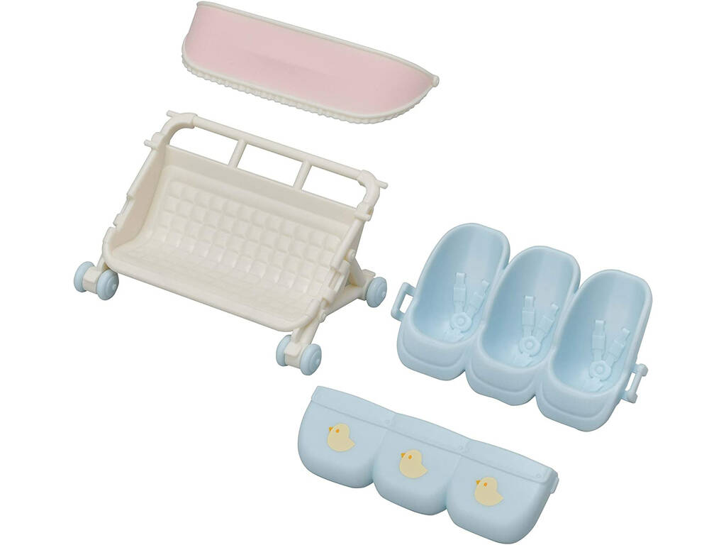 Sylvanian Families Carrello dei tre gemelli Epoch Para Imaginar 5533