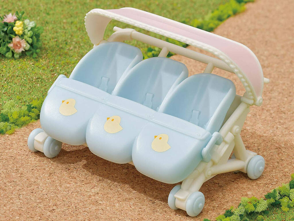 Sylvanian Families Carrello dei tre gemelli Epoch Para Imaginar 5533