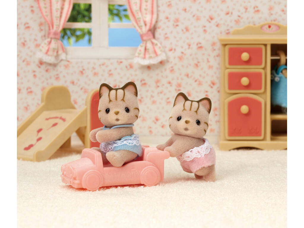 Sylvanian Families Enoch Stripey Cat Boutons de manchette To Imagine 5429