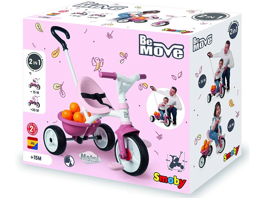 Tricycle Be Move Rose Smoby 740332