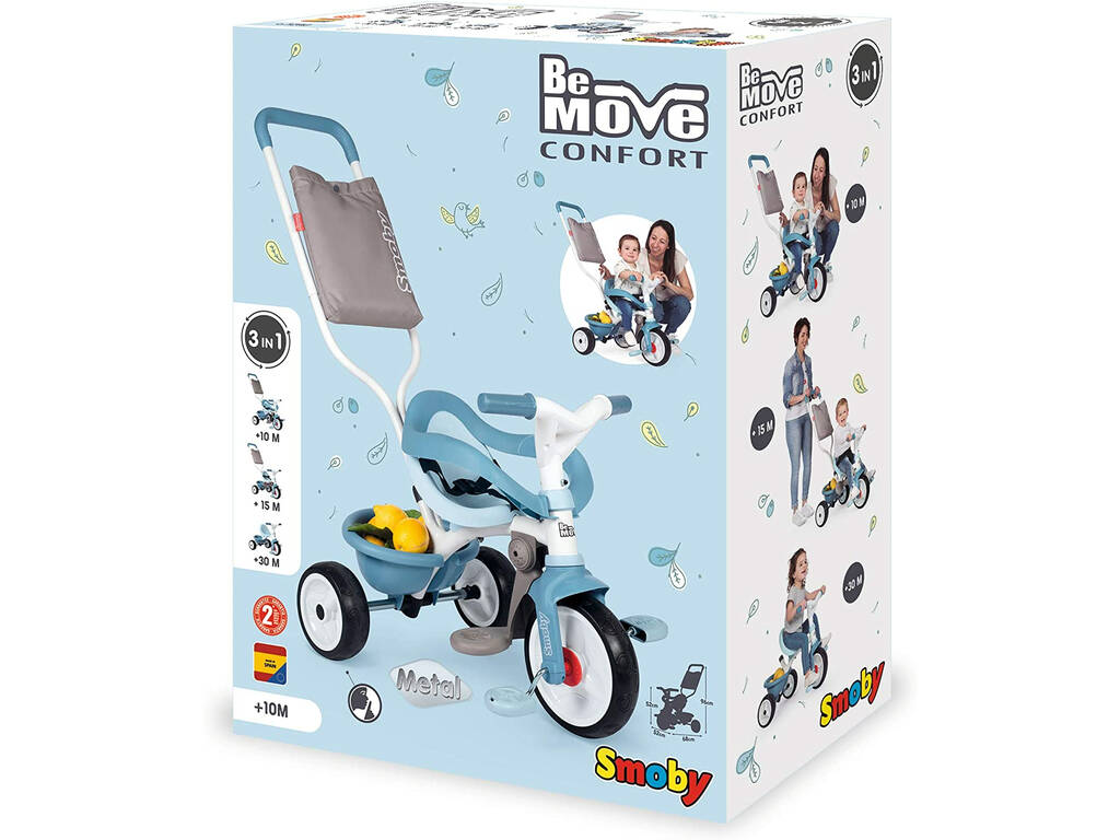 Triciclo Be Move Confort Blu Smoby 740414