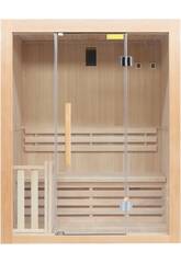 Sauna traditionnel Sense 3 places Pack complet Poolstar SN-SENSE-3PK