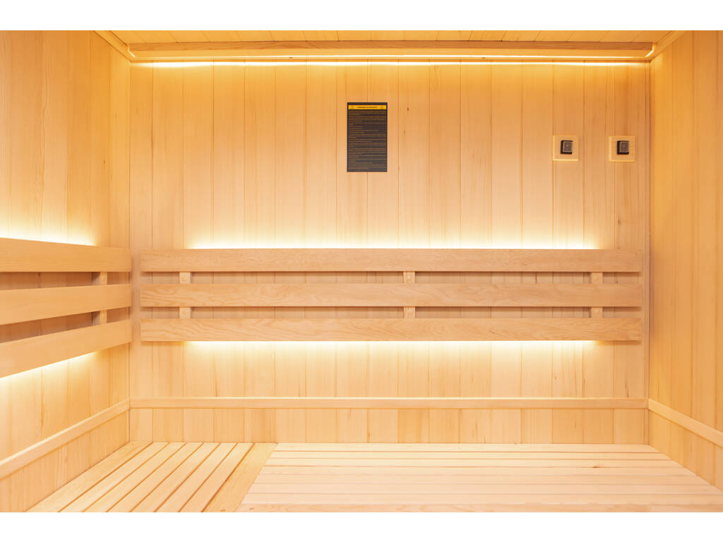 Sauna Tradicional Sense 4 Plazas Pack Completo Poolstar SN-SENSE-4PK