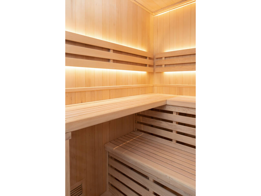Sauna Tradicional Sense 4 Plazas Pack Completo Poolstar SN-SENSE-4PK