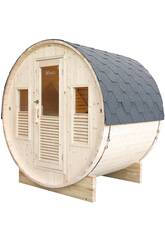 Sauna da esterno Gaïa Bella 3 posti 220x205x160 cm
