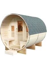 Sauna da esterno Gaïa Luna 6 posti 220x205x250 cm