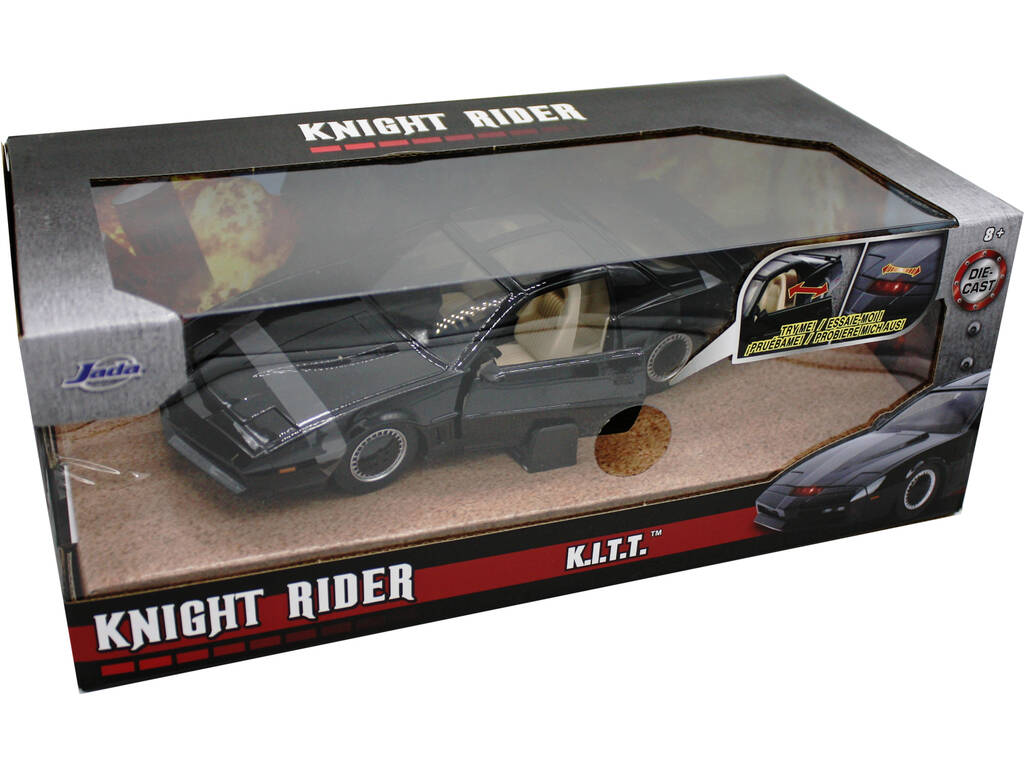 Auto fantastica K.I.T.T. metallo 1:24 con luci Simba 253255000
