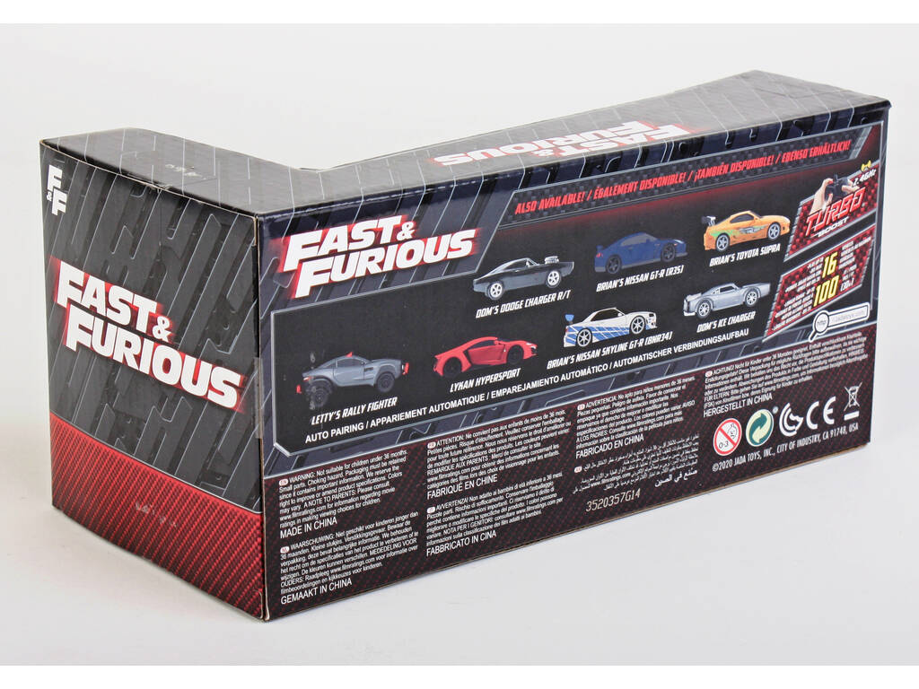 Radio Comando 1:24 Fast & Furious Dom's Dodge Charger R/T Simba 253203019