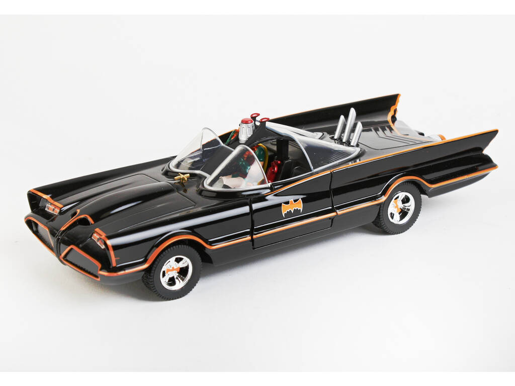 Batman Batmobile in metallo 1:24 1966 Serie TV classica con figura Simba 253215001