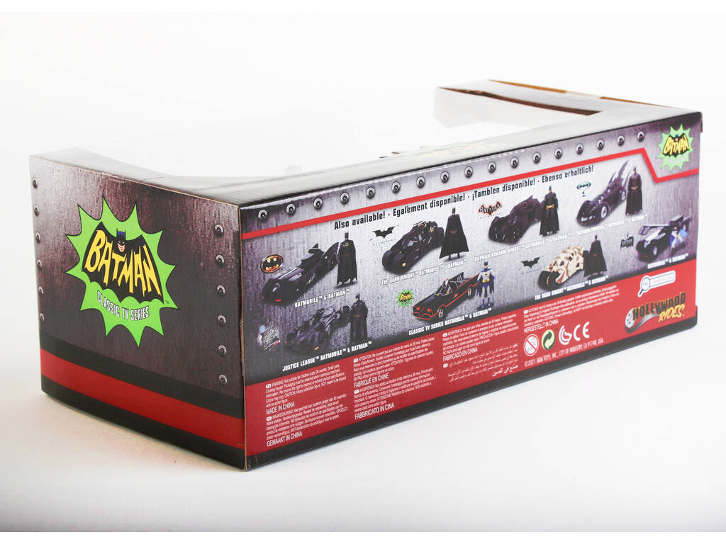 Batman Batmobile in metallo 1:24 1966 Serie TV classica con figura Simba 253215001