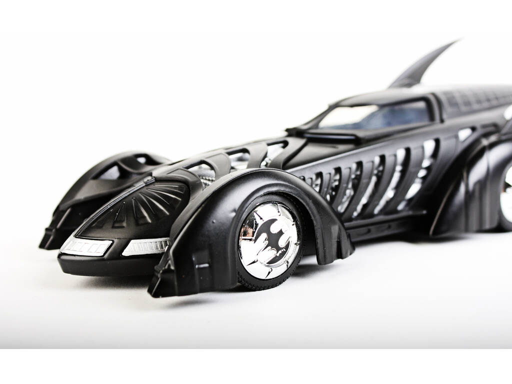 Batman Batmobile Voiture en métal 1:24 Batman Forever avec Figurine Batman Simba 253215003