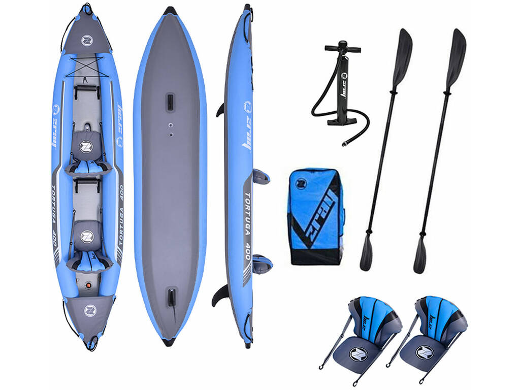 Kayak Insuflável Zray Tartaruga 400 de 386x86x28 cm