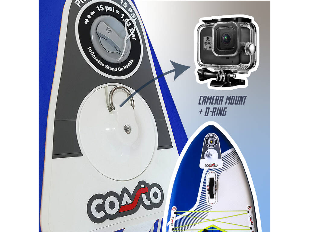Tavola da Paddle Surf gonfiabile Coasto Amerigo da 315x84x15 cm
